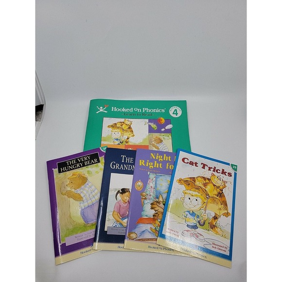 Hooked on Phonics 1998 Learn to Read Kits Level 4 Cassettes Sealed Cards - Picture 2 of 4